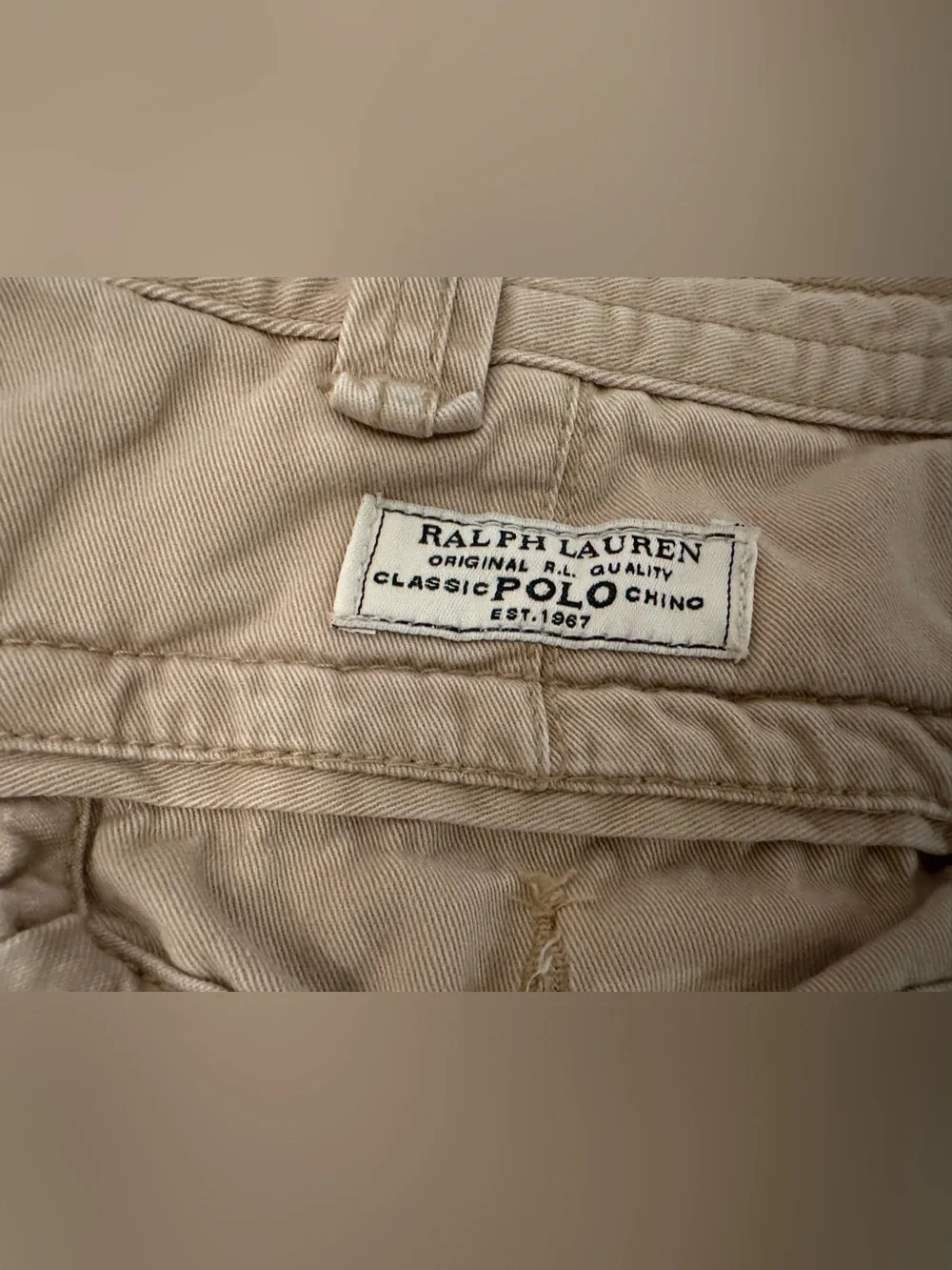 Vintage Polo Ralph Lauren Classic Fit Gellar Cargo Shorts Khaki-Size 40